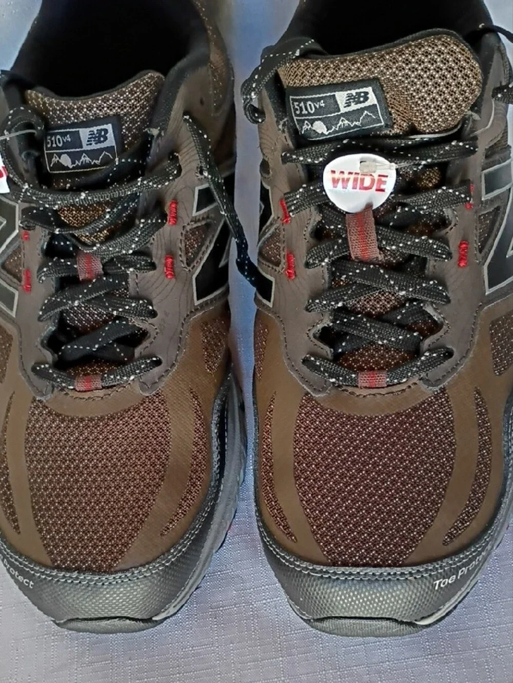 New Balance Men’s 510 V4 All Terrain Brown & Black Wide Athletic Sneakers SZ11